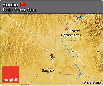 Physical Map of Houbu