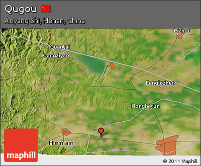Satellite 3D Map of Qugou