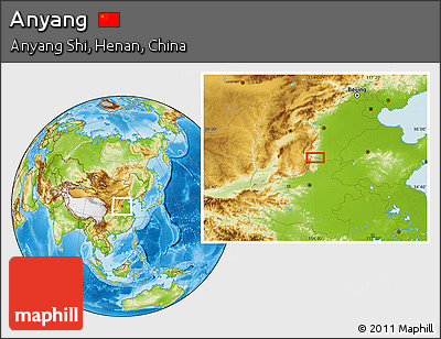 Physical Location Map of Anyang