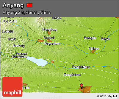 Physical Panoramic Map of Anyang