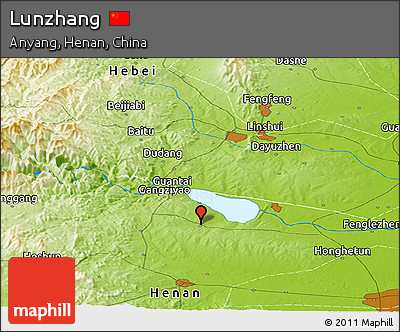 Physical Panoramic Map of Lunzhang