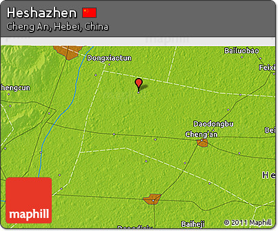 Physical 3D Map of Heshazhen