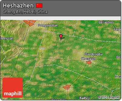 Satellite 3D Map of Heshazhen