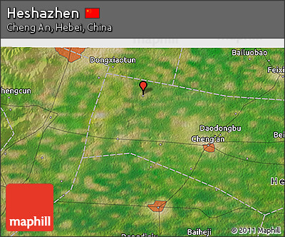 Satellite 3D Map of Heshazhen