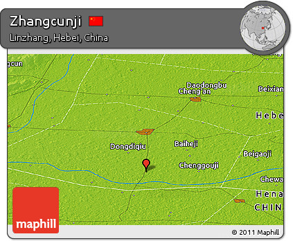 Physical Panoramic Map of Zhangcunji