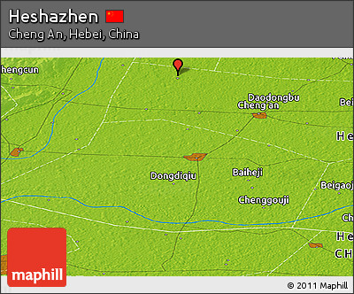 Physical Panoramic Map of Heshazhen