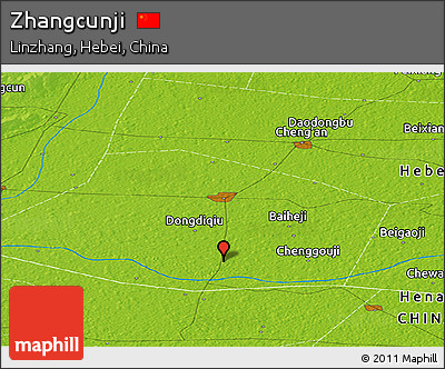 Physical Panoramic Map of Zhangcunji