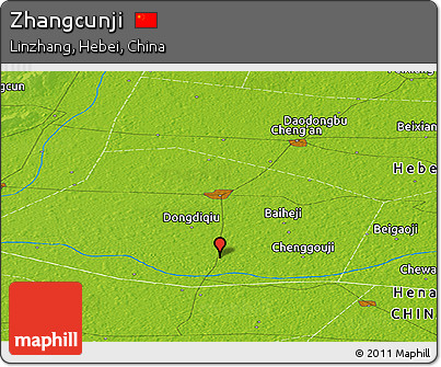 Physical Panoramic Map of Zhangcunji