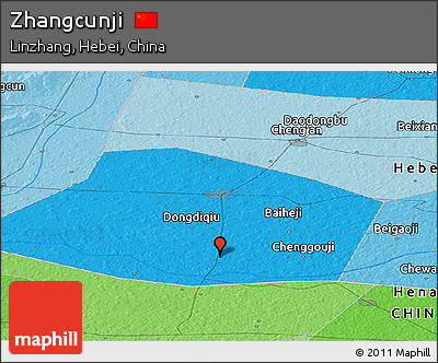 Political Panoramic Map of Zhangcunji