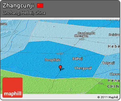 Political Panoramic Map of Zhangcunji