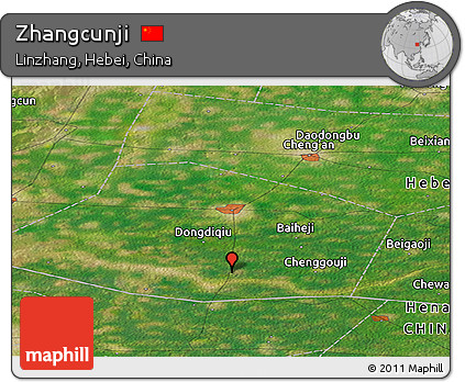Satellite Panoramic Map of Zhangcunji