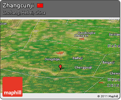 Satellite Panoramic Map of Zhangcunji