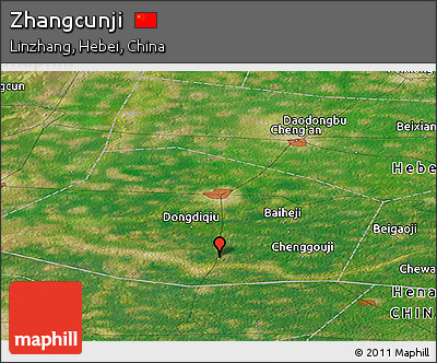 Satellite Panoramic Map of Zhangcunji