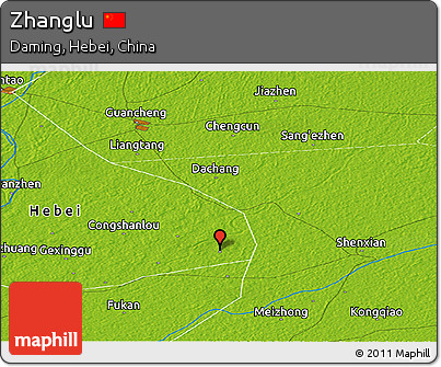 Physical Panoramic Map of Zhanglu