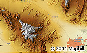 Physical Map of Mount Charleston