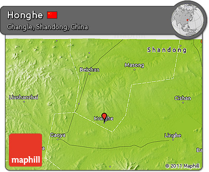 Physical 3D Map of Honghe