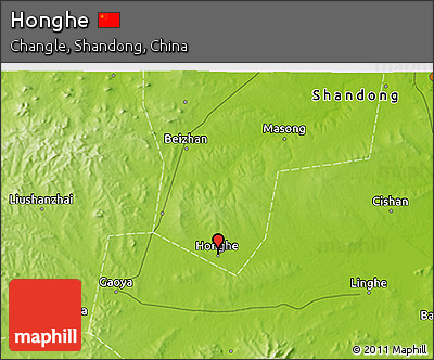 Physical 3D Map of Honghe