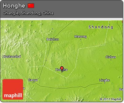 Physical 3D Map of Honghe