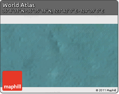 Satellite 3D Map of the Area around 36° 19' 55" N, 124° 10' 30" E