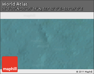 Satellite 3D Map of the Area around 36° 19' 55" N, 124° 10' 30" E