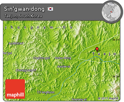 Physical Map of Sin'gwan-dong
