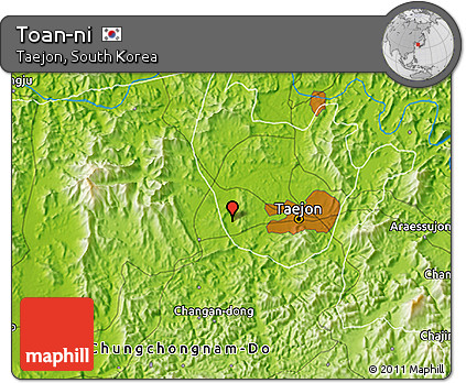 Physical 3D Map of Toan-ni