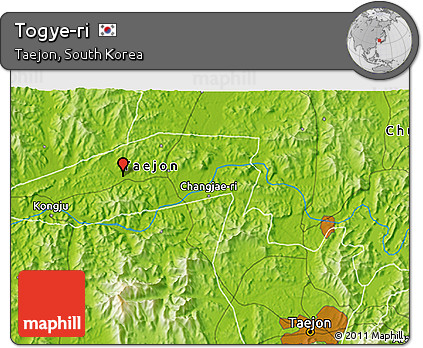 Physical 3D Map of Togye-ri