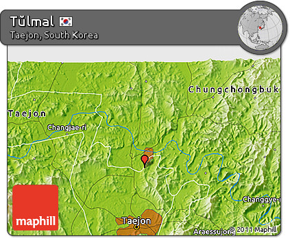 Physical 3D Map of Tŭlmal