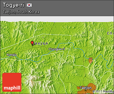Physical 3D Map of Togye-ri