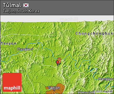 Physical 3D Map of Tŭlmal