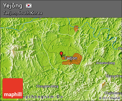 Physical 3D Map of Yejŏng