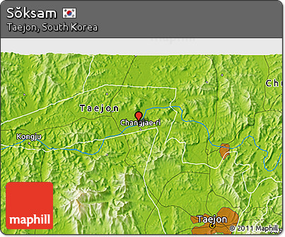 Physical 3D Map of Sŏksam