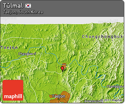 Physical 3D Map of Tŭlmal