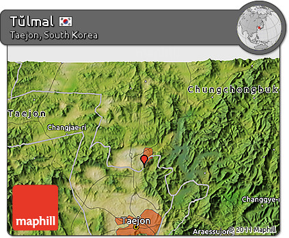 Satellite 3D Map of Tŭlmal