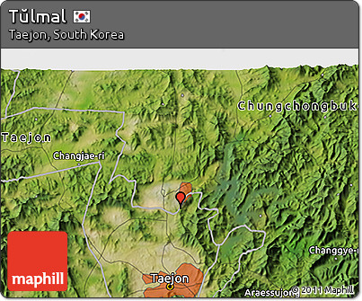 Satellite 3D Map of Tŭlmal