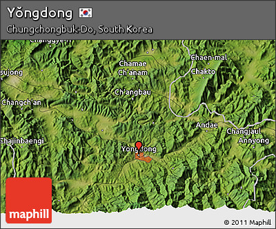 Satellite 3D Map of Yŏngdong
