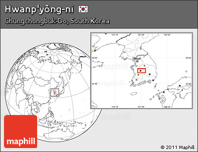 Blank Location Map of Hwanp'yŏng-ni