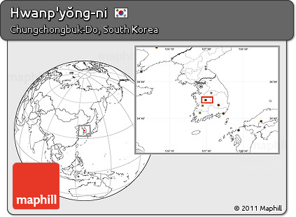Blank Location Map of Hwanp'yŏng-ni