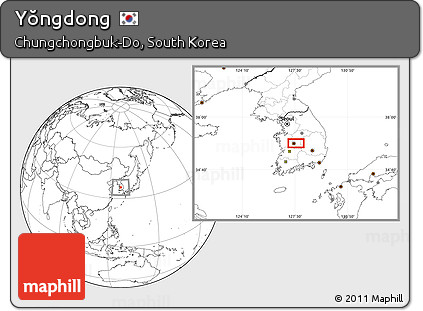 Blank Location Map of Yŏngdong