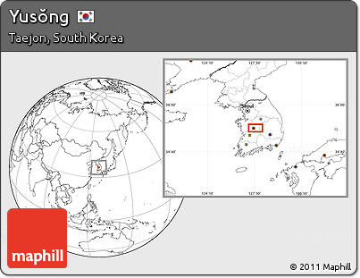 Blank Location Map of Yusŏng
