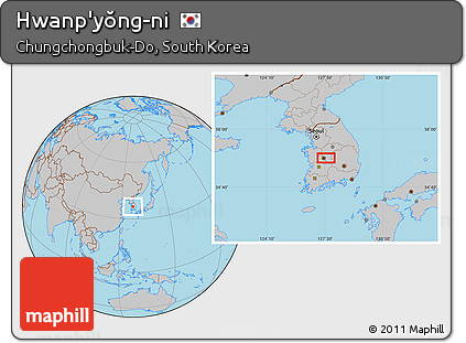 Gray Location Map of Hwanp'yŏng-ni