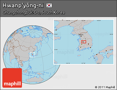 Gray Location Map of Hwanp'yŏng-ni