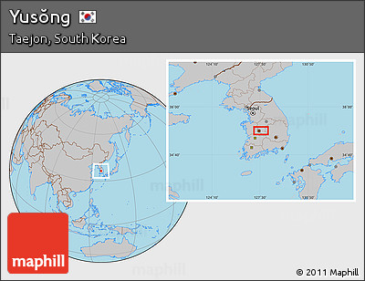 Gray Location Map of Yusŏng