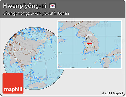 Gray Location Map of Hwanp'yŏng-ni