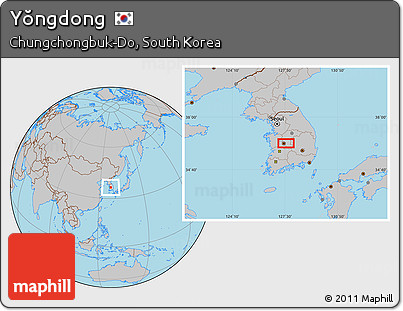 Gray Location Map of Yŏngdong