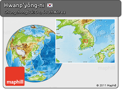 Physical Location Map of Hwanp'yŏng-ni