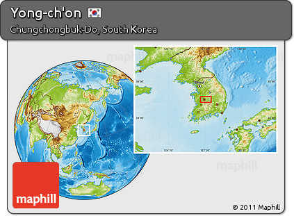 Physical Location Map of Yong-ch'on