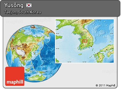 Physical Location Map of Yusŏng