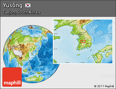 Physical Location Map of Yusŏng