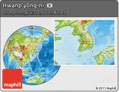 Physical Location Map of Hwanp'yŏng-ni